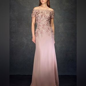 COPY - Mauve pink formal evening bridesmaid mother of the bride dress